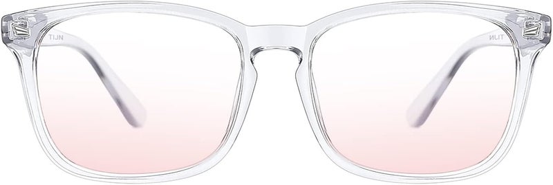 TIJN Blue Light Blocking Glasses for Women Men Clear Frame Square Nerd Eyeglasses Anti Blue Ray Computer Screen Glasses - Image 1